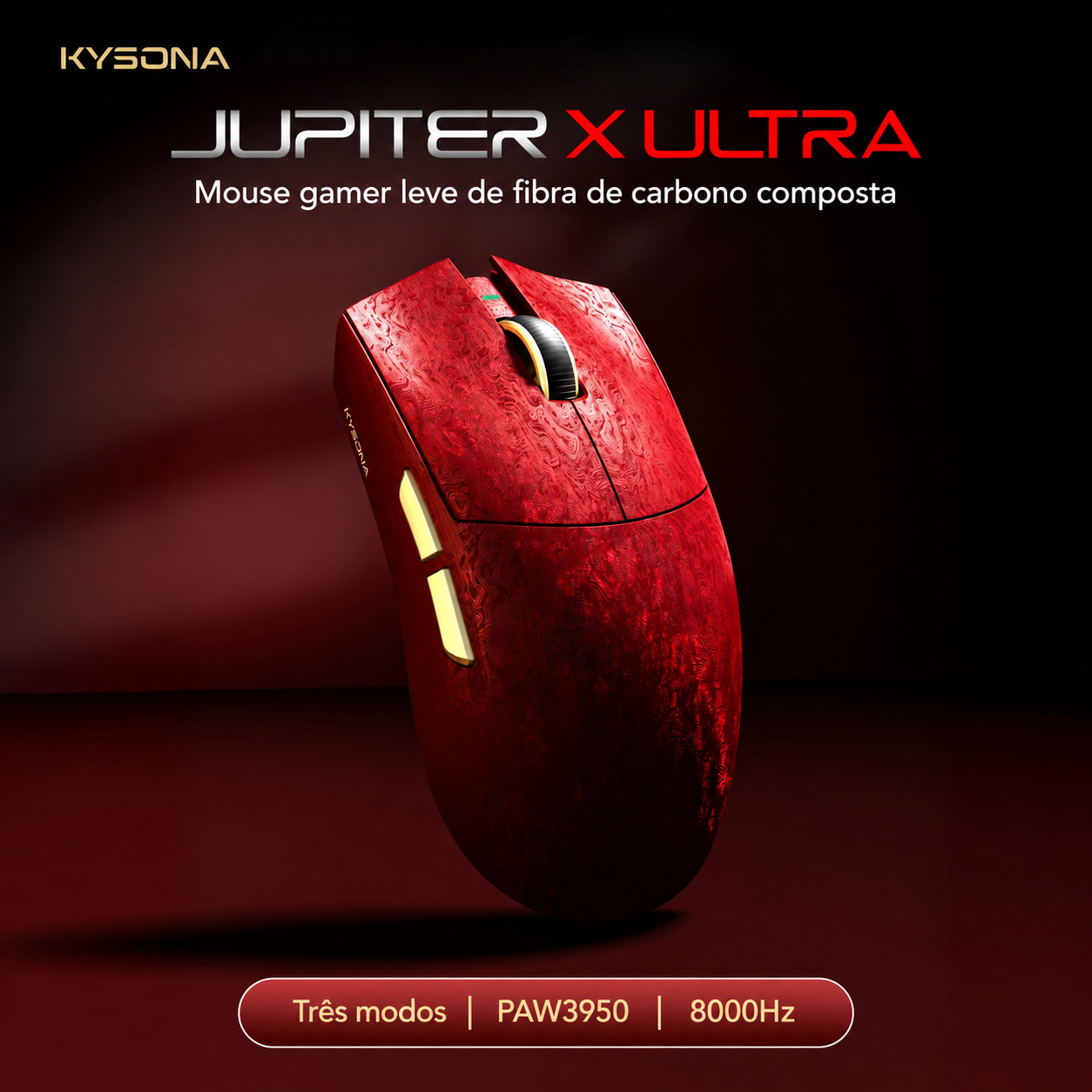 Mouse Gamer KYSONA Jupiter X Ultra Wireless 8K